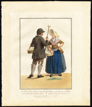 Antique Costume Print-NETHERLANDS-SCHOUWEN-DRESS-ZEELAND-Maaskamp-Portman-1811