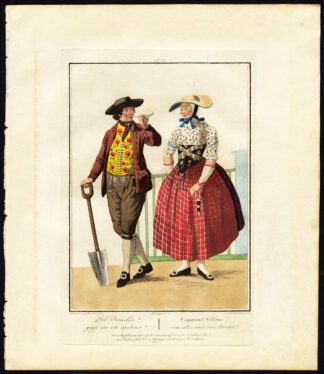 Antique Costume Print-NETHERLANDS-ZUID BEVELAND-ZEELAND-Maaskamp-Portman-1811