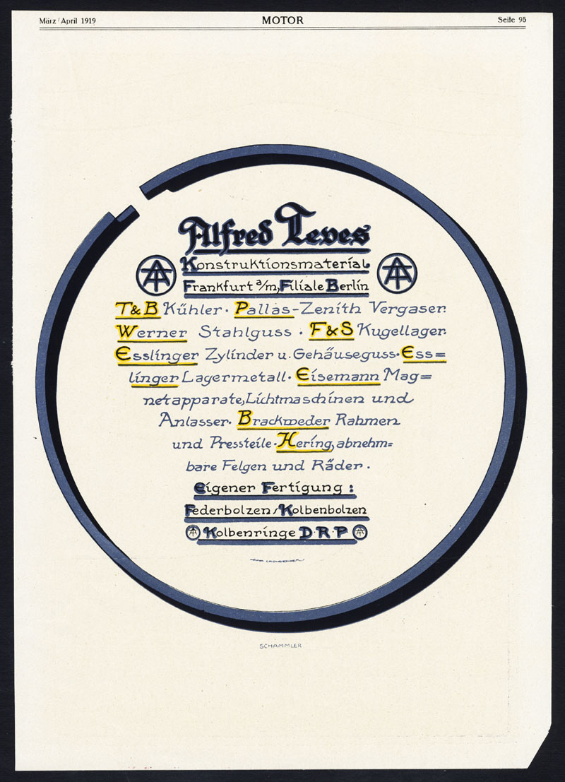 , Antique Print-ADVERTISING-ALFRED LEVES-CONSTRUCTION-PUNCHING-FLANGE-Motor-1917, Pictura Antique Prints