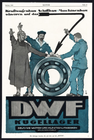 Antique Print-ADVERTISING-DWF-WEAPONS-AMMUNITION-WAF-CARS-FACTORY-Motor-1917