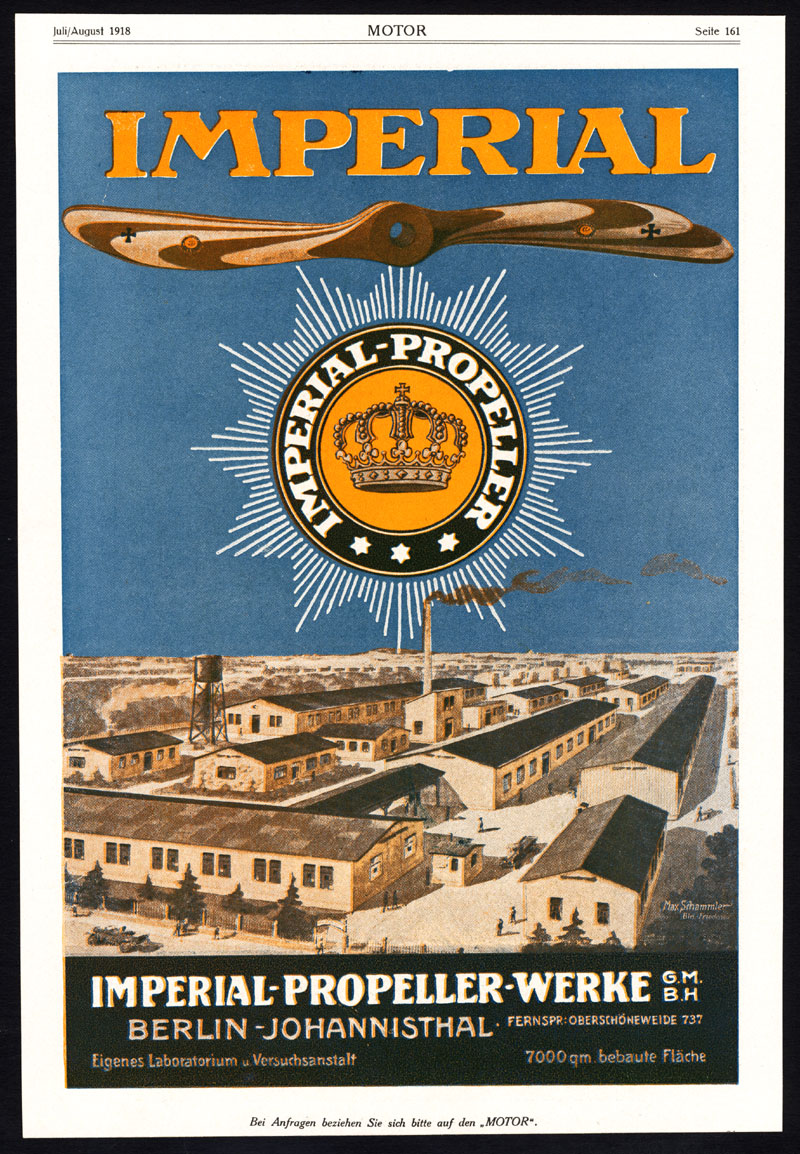 , Antique Print-ADVERTISING-AUSTRIAN AMMUNITION FACTORY-IMPERIAL-AIRCRAFT-1917, Pictura Antique Prints