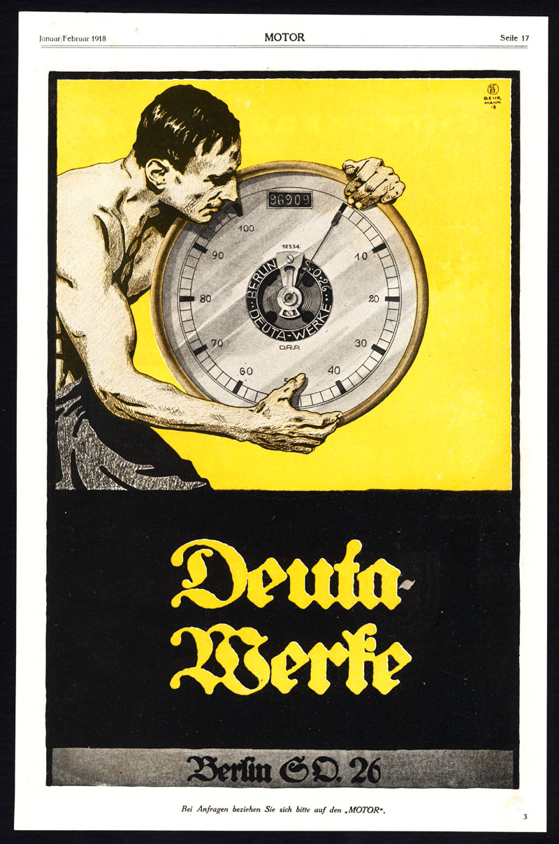 , Antique Print-ADVERTISING-DEUTA WERKE-SKF-BALL BEARINGS-GERMANY-INDUSTRY-1917, Pictura Antique Prints