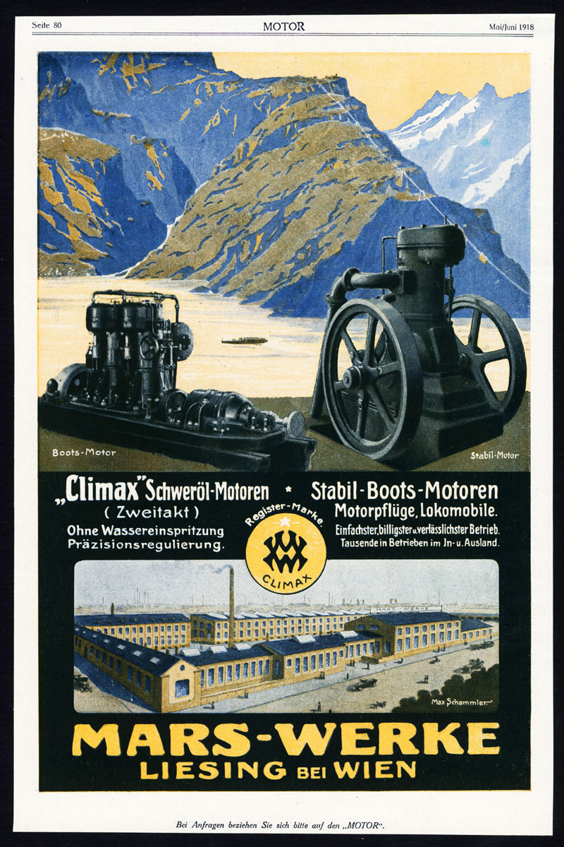 , Antique Print-ADVERTISING-MARS WERKE-FUEL OIL-ENGINE-EISENFUHR-MACHINE-TOOL-1917, Pictura Antique Prints
