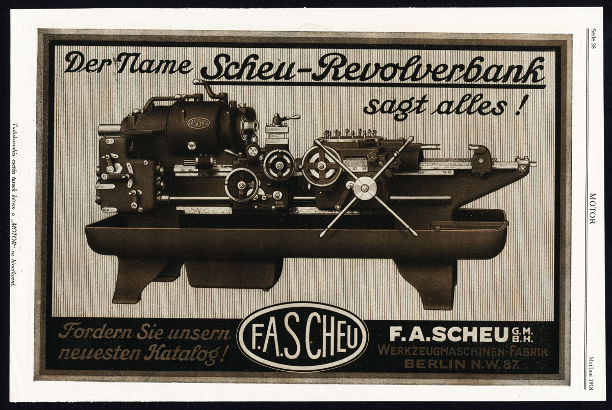 , Antique Print-ADVERTISING-SKF-BALL BEARINGS-SCHEU-MACHINE-INDUSTRY-GERMANY-1917, Pictura Antique Prints