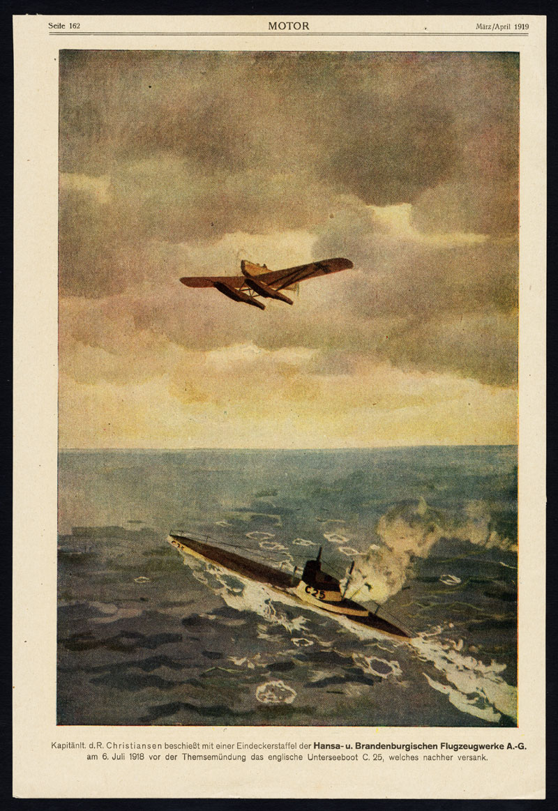 , Antique Print-ADVERTISING-KRUPP-HANSA-AIRCRAFT-U-BOOT-INDUSTRY-GERMANY-1917, Pictura Antique Prints