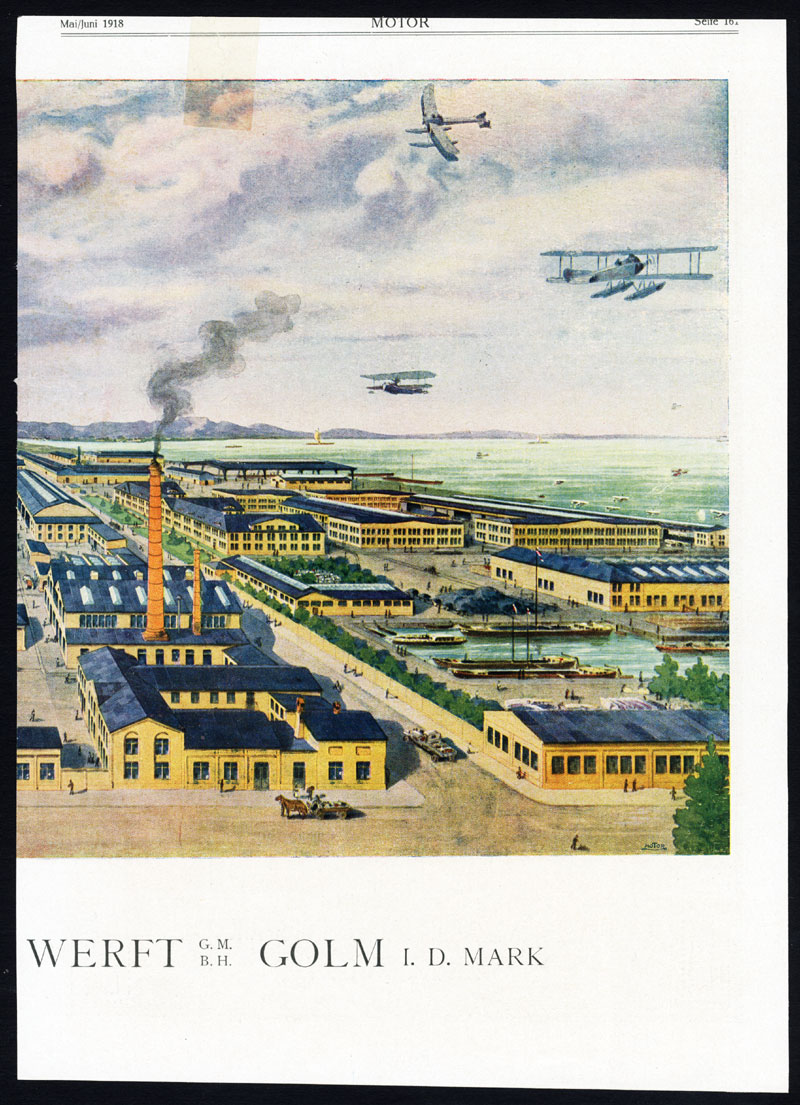 , Antique Print-ADVERTISING-OFFAG-AIRCRAFT FACTORY-AUSTRIA-VIENNA-1917, Pictura Antique Prints
