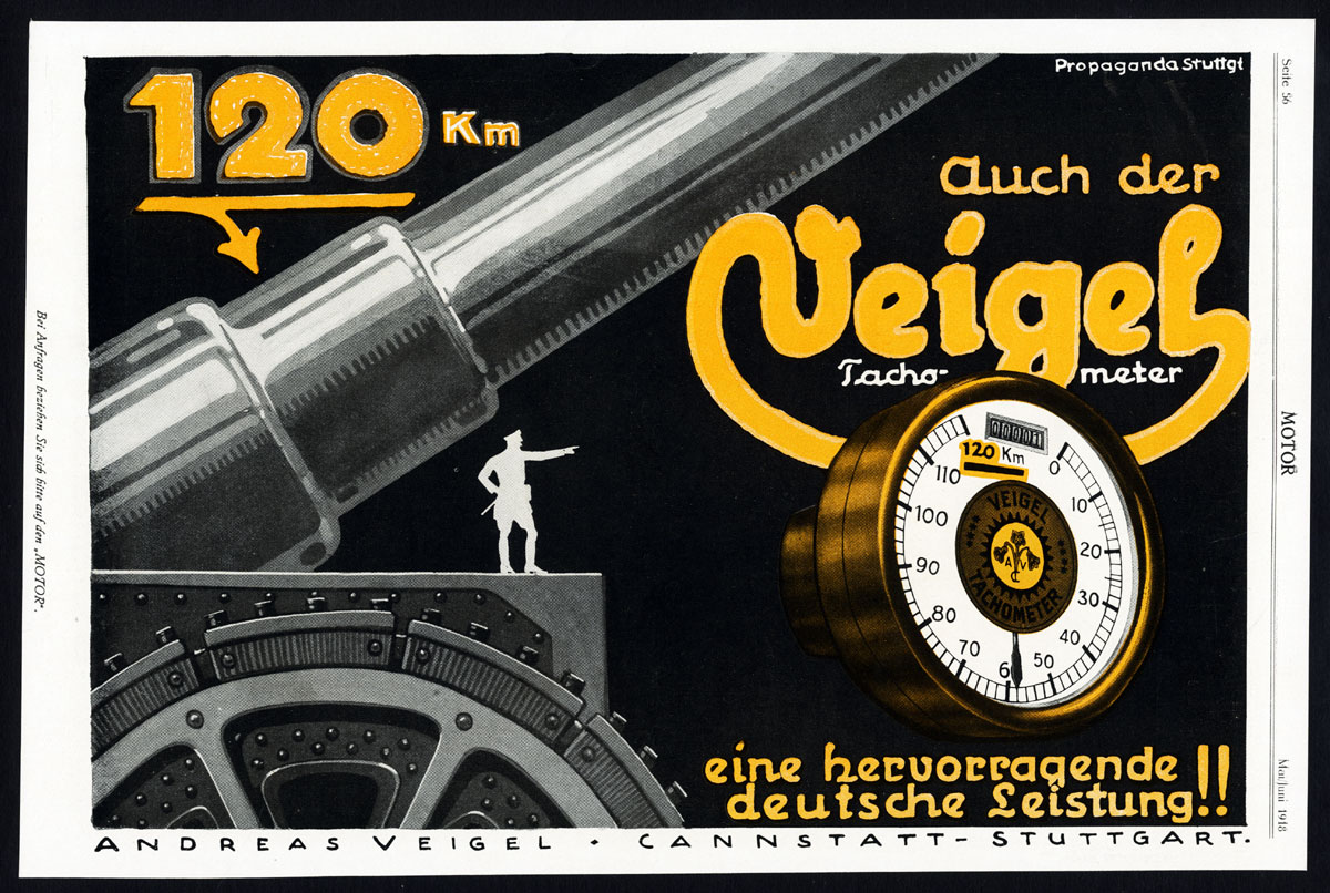, Antique Print-ADVERTISING-VEIGEL-SPEEDOMETER-GOLDSTEIN-CRANE-WINCH-GERMANY-1917, Pictura Antique Prints