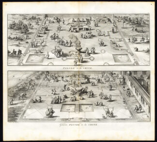 Antique Print-CHINA-RELIGIOUS WORSHIP-PAGODA-TEMPLE-Picart-1727