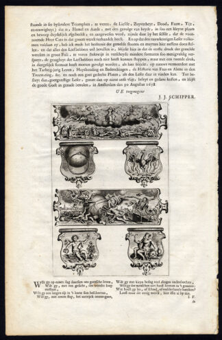 Antique Print-SILVER LOCKS-Venne-Jacob Cats-1655