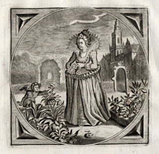 Antique Print-BEE-STING-ANGER-VIRGIN-Venne-Cats-1655