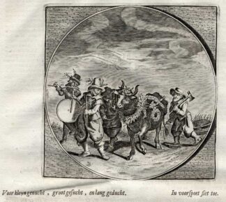 Antique Print-PLEASURE-REMORSE-Venne-Jacob Cats-1655