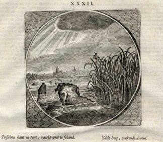 Antique Print-PROVERB-IDLE HOPE-Venne-Jacob Cats-1655