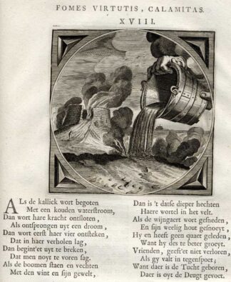 Antique Print-PROVERB-LIME-STRONG-FAILURE-J. Cats-1655