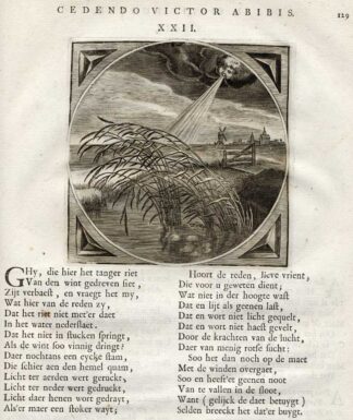 Antique Print-WIND-REET-FLEXIBILITY-Venne-Cats-1655