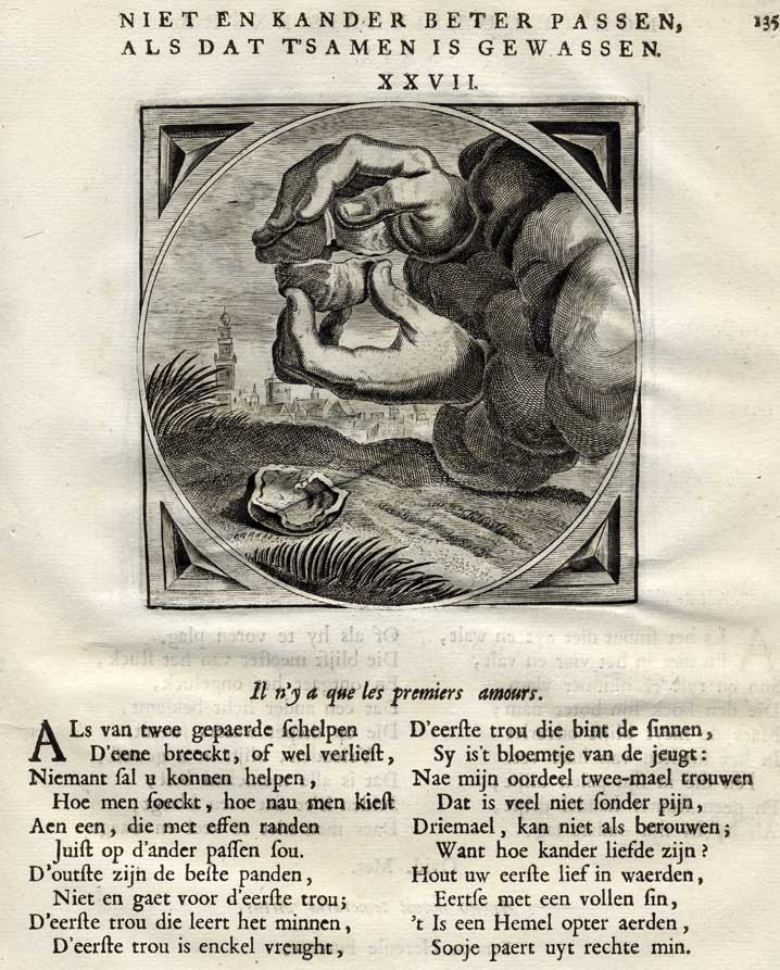 , Antique Print-SHELL-LOVE-MARRIAGE-Venne-Cats-1655, Pictura Antique Prints