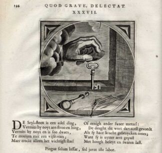 Antique Print-MAGNET-ATTRACTION-VIRTUE-Venne-Cats-1655