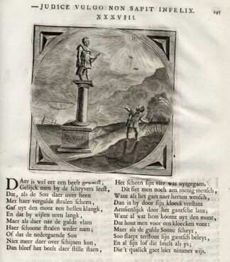 Antique Print-STATUE-SUN-WISDOM-Venne-Cats-1655