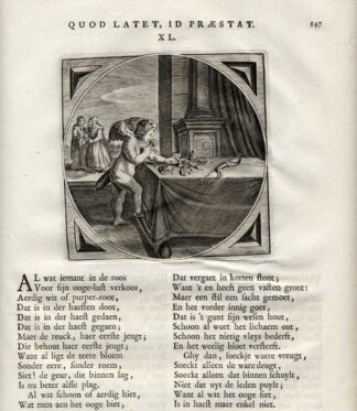 Antique Print-ROSE-SCENT-INNER BEAUTY-Venne-Cats-1655