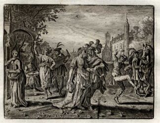 Antique Print-ADULTERY-JOSEPH-DANCE-LUTE-POTIPHAR-Venne-Cats-1655