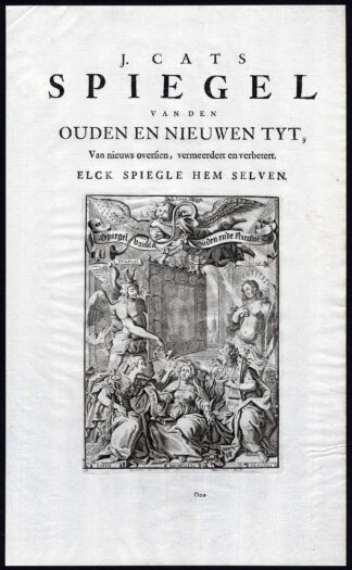 Antique Satire Print-TITLE PAGE-OLD-NEW TIMES-Cats-1655