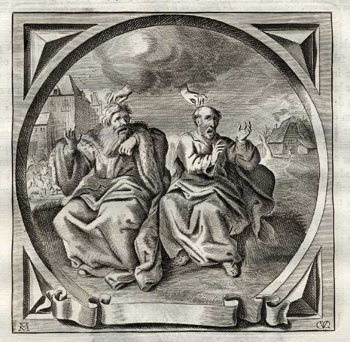 Cats20210 416x406 Antique Emblem-Satire-Proverb Print-RICH VS POOR-Venne-Cats-1655