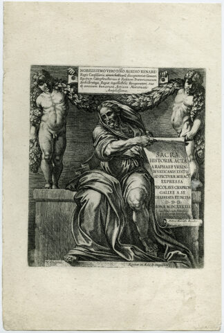 Antique Print-TITLE PAGE-SACRAE HISTORIAE ACTA-Chapron-1649
