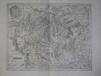 Antique Map-ITALY-LOMBARDY-Hondius-Janssonius-1636