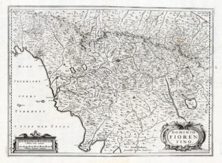 Antique Map-ITALY-FLORENCE-Mercator-Hondius-1633
