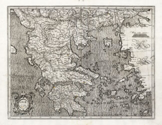 Antique Map-GREECE-ALBANIA-Mercator-Hondius-1636