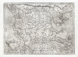 Antique Map-GREECE-MACEDONIA-CORFU-Mercator-1633