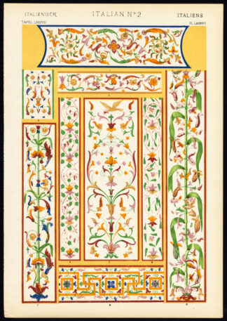 Antique Print-DECORATION-MOTIFS-TILES-ITALIAN NO. 2-ITALY-Owen Jones-1856