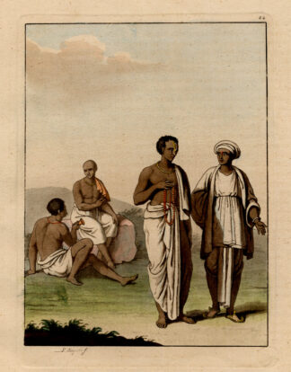 Antique Print-COSTUME-INDIA-HINDU-Ferrario-1827