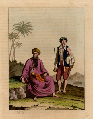 Antique Print-VIETNAM-CHINA-MANDARIN-Ferrario-1827