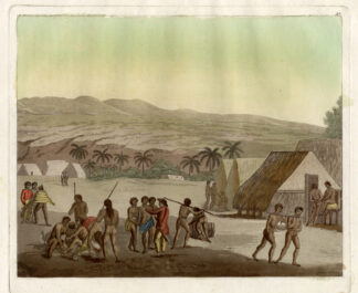 Antique Print-HAWAII-USA-SANDWICH ISLANDS-Ferrario-1827