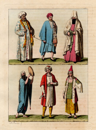 Antique Print-COSTUME-EGYPT-PIPE-AFRICA-Ferrario-1827