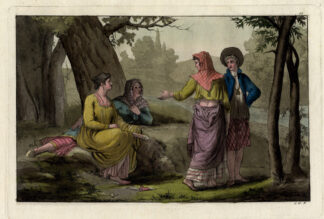 Antique Print-COSTUME-BALKAN-DRESSES-Ferrario-1827