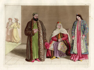 Antique Print-COSTUME-RUSSIA-ASIA-Ferrario-1827