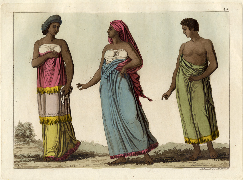 , Antique Print-COSTUME-AFRICA-Ferrario-1827, Pictura Antique Prints