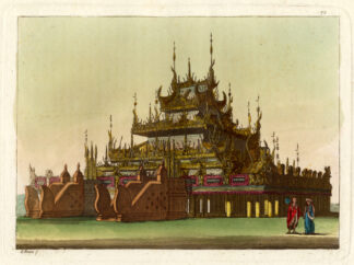 Antique Print-TEMPLE-THAILAND-ASIA-Ferrario-1827