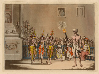 Antique Print-INDIA-COSTUME-DANCE-MUSIC-Ferrario-1827