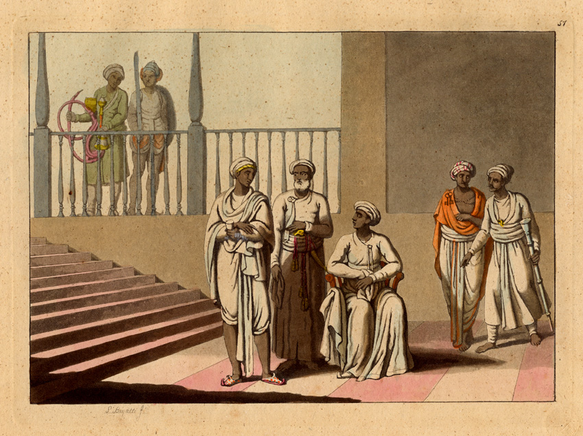 , Antique Print-COSTUME-ASIA-INDIA-Ferrario-1827, Pictura Antique Prints