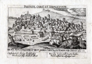 Antique Print-BAUTZEN-ORTENBURG-GERMANY-Meisner-1626