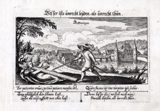 Antique Print-BOTTMINGEN-SWITZERLAND-Meisner-1626