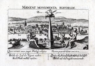 Antique Print-BREMGARTEN-SWITZERLAND-Meisner-1626