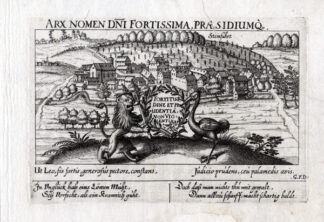 Antique Print-STEINFURT-LION-GERMANY-Meisner-1626