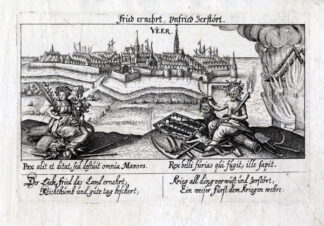 Antique Print-VEERE-NETHERLANDS-WAR-PEACE-Meisner-1626