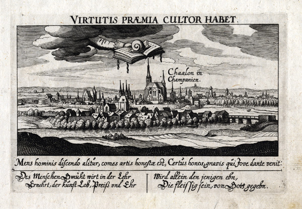 , Antique Print-CHALONS EN CHAMPAGNE-FRANCE-Meisner-1626, Pictura Antique Prints