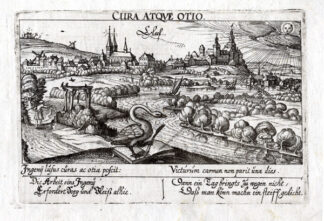 Antique Print-CLEVES-KLEVE-SWAN-GERMANY-Meisner-1626