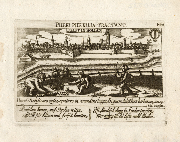 , Antique Print-DELFT-HOLLAND-NETHERLANDS-Meisner-1678, Pictura Antique Prints