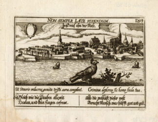 Antique Print-GRAVE-NETHERLANDS-PIGEON-Meisner-1678
